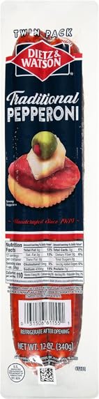 Dietz & Watson Pepperoni Twin Pack, 12 oz