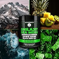 Vista 9 de Organic Shilajit Gummies with Sea Moss Gummies - Shilajit Supplement for Immune Support - Pure Himalayan Shilajit and Ashwagandha with Sea Moss and