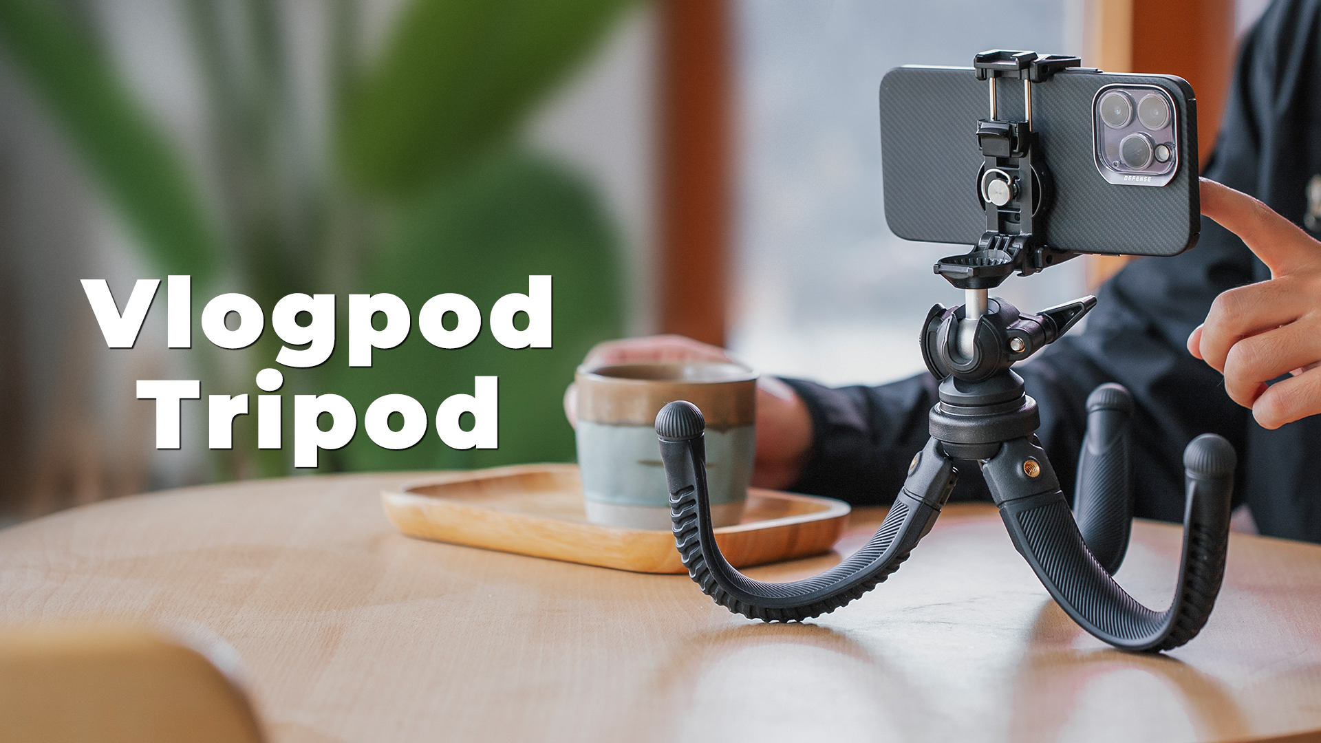Freewell Vlogpod Treppiede 3K | Con Supporto Telefono, Scarpa Fredda E Vite 1/4", Carico 3kg, Per Vlog E Viaggi