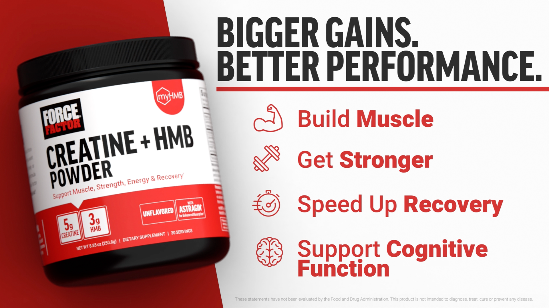 Amazon.com: Force Factor Creatine HMB Powder, 5g Creatine