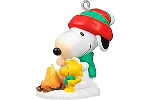 1.02" Mini Christmas Ornament 2024, Peanuts Winter Fun With Snoopy
