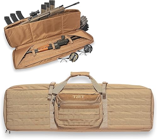 TRT Molle Double Carbine Rifle Pistol Firearm Soft Case