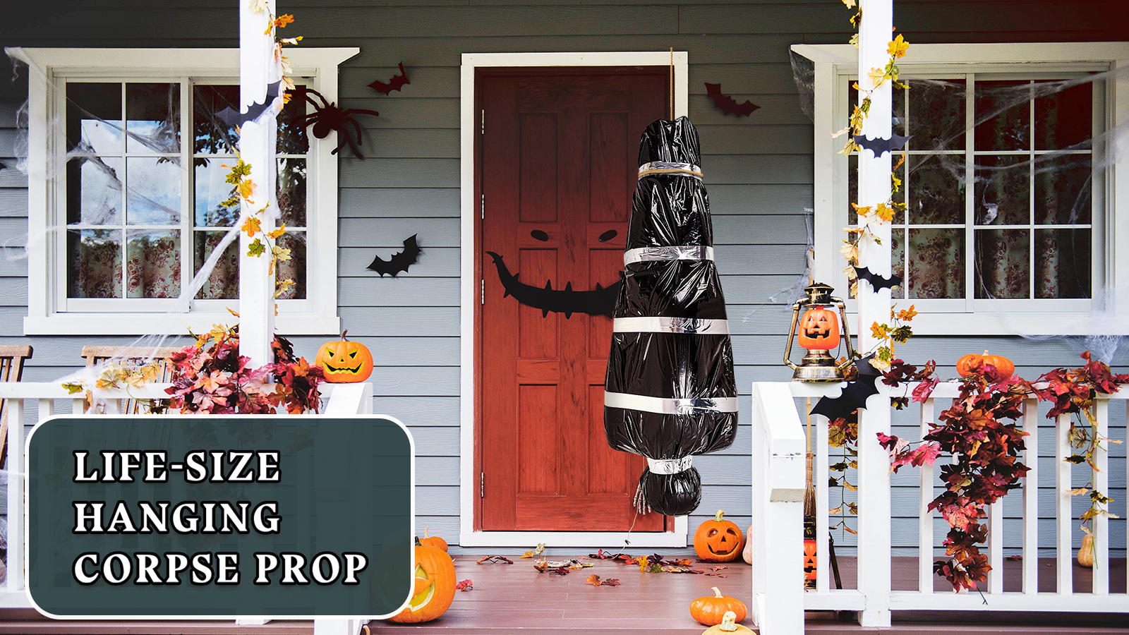 Halloween Scary Fake Corpse In Bag Decorations - Inflatable Dead Body For Haunted Houses & Yard - View #4