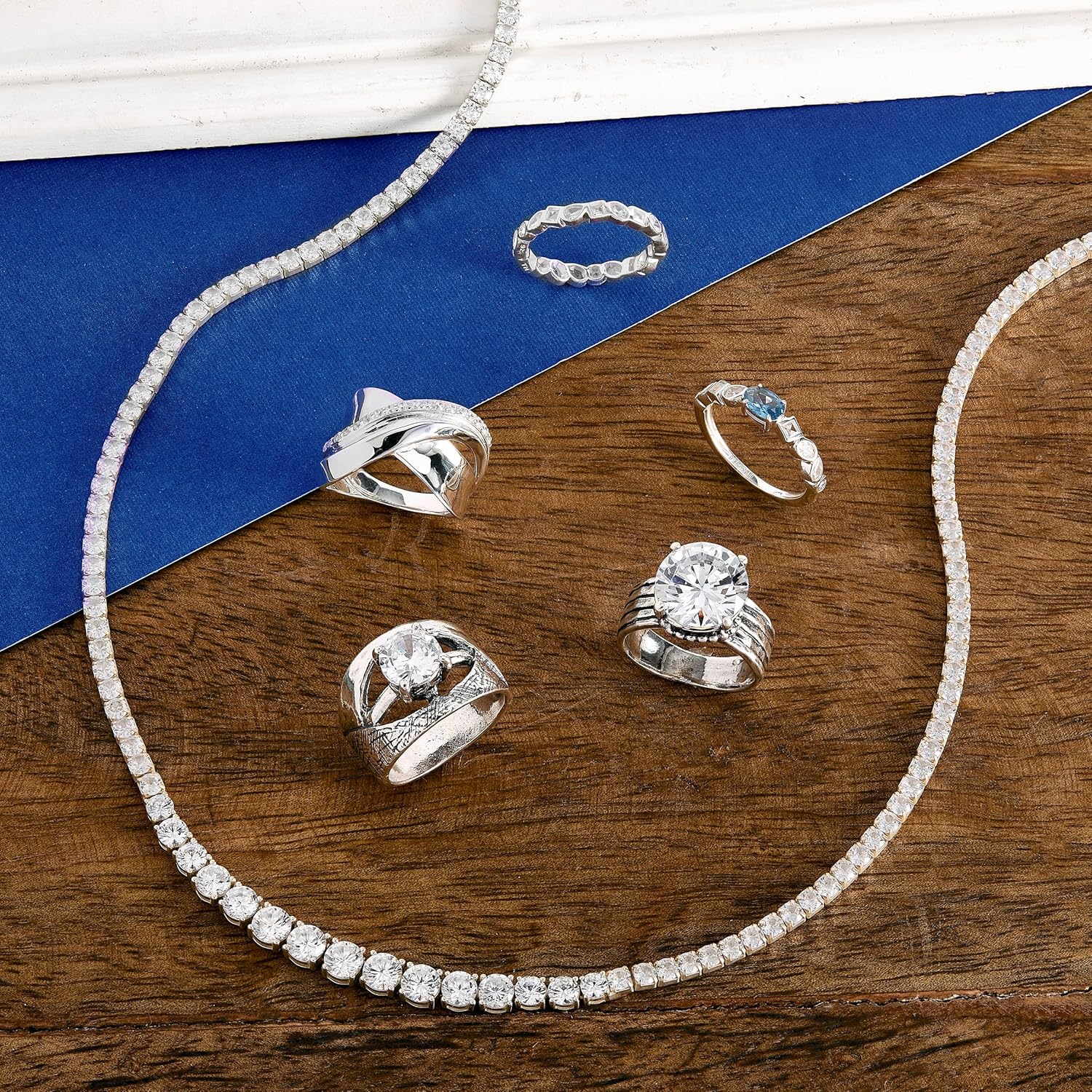 Silpada 'Crystalline' Sterling Silver White Cubic Zirconia Band Ring, Size 11, Size 11