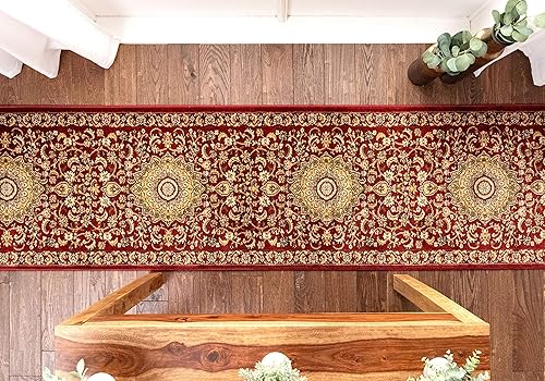 Miniatura 5 de Well Woven alfombra para pasillos de tamaño personalizable, elige el tamaño que quieras, Sultan Sarouk, oriental, estilo persa tradicional, de
