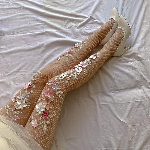 embroidered fishnets
