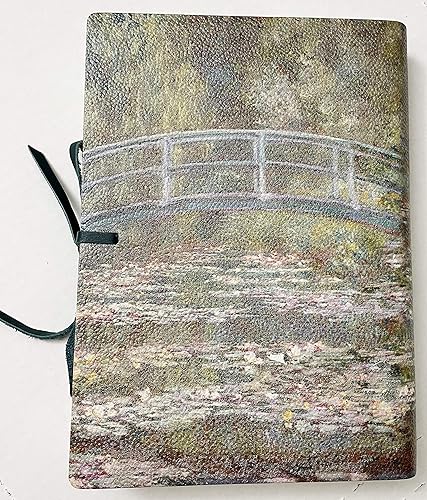 Miniatura 2 de "Monet's Bridge - Diario forrado de cuero impreso