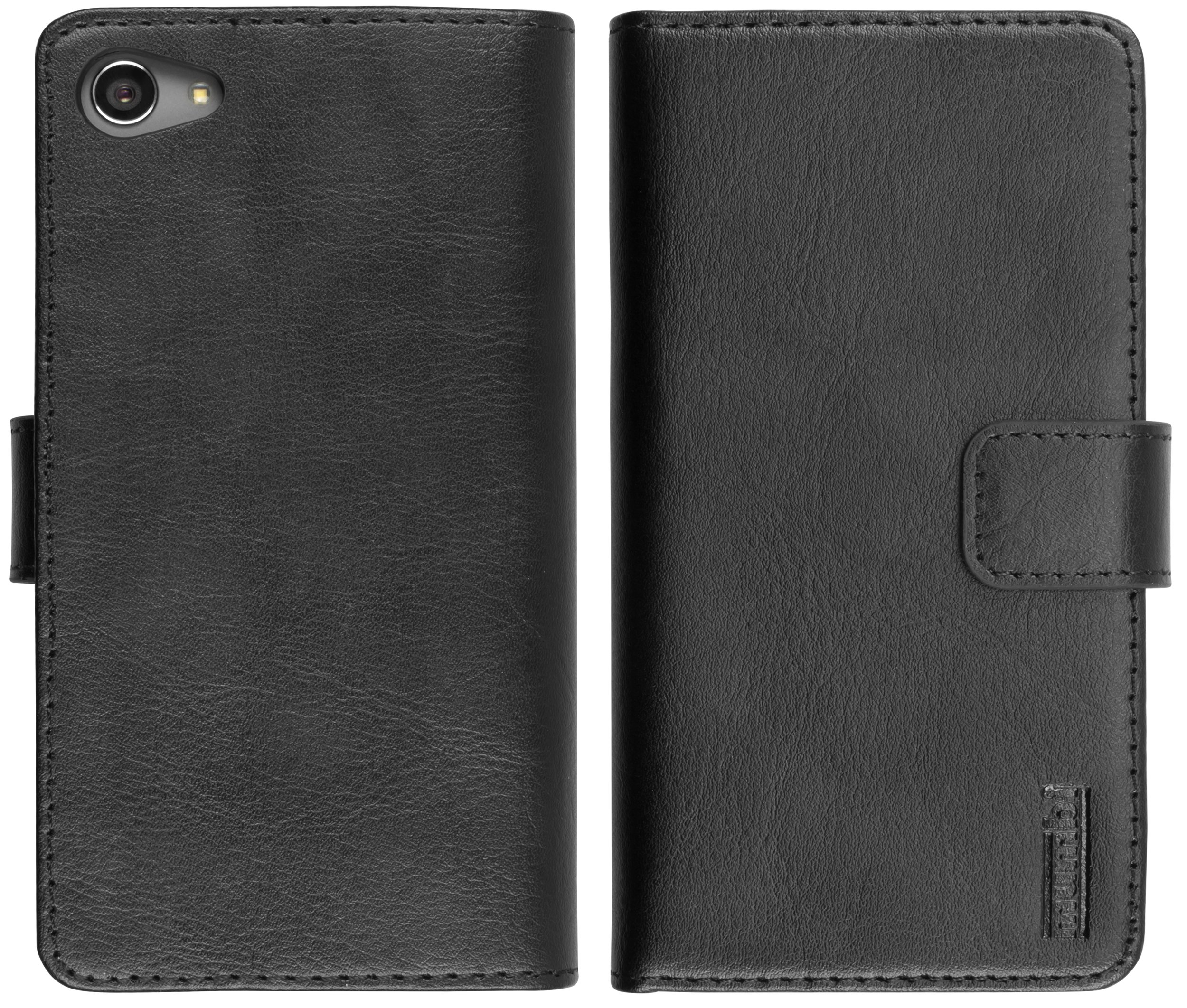 mumbi Case in Book Style for Sony Xperia Z5 Compact, Black - Image 4
