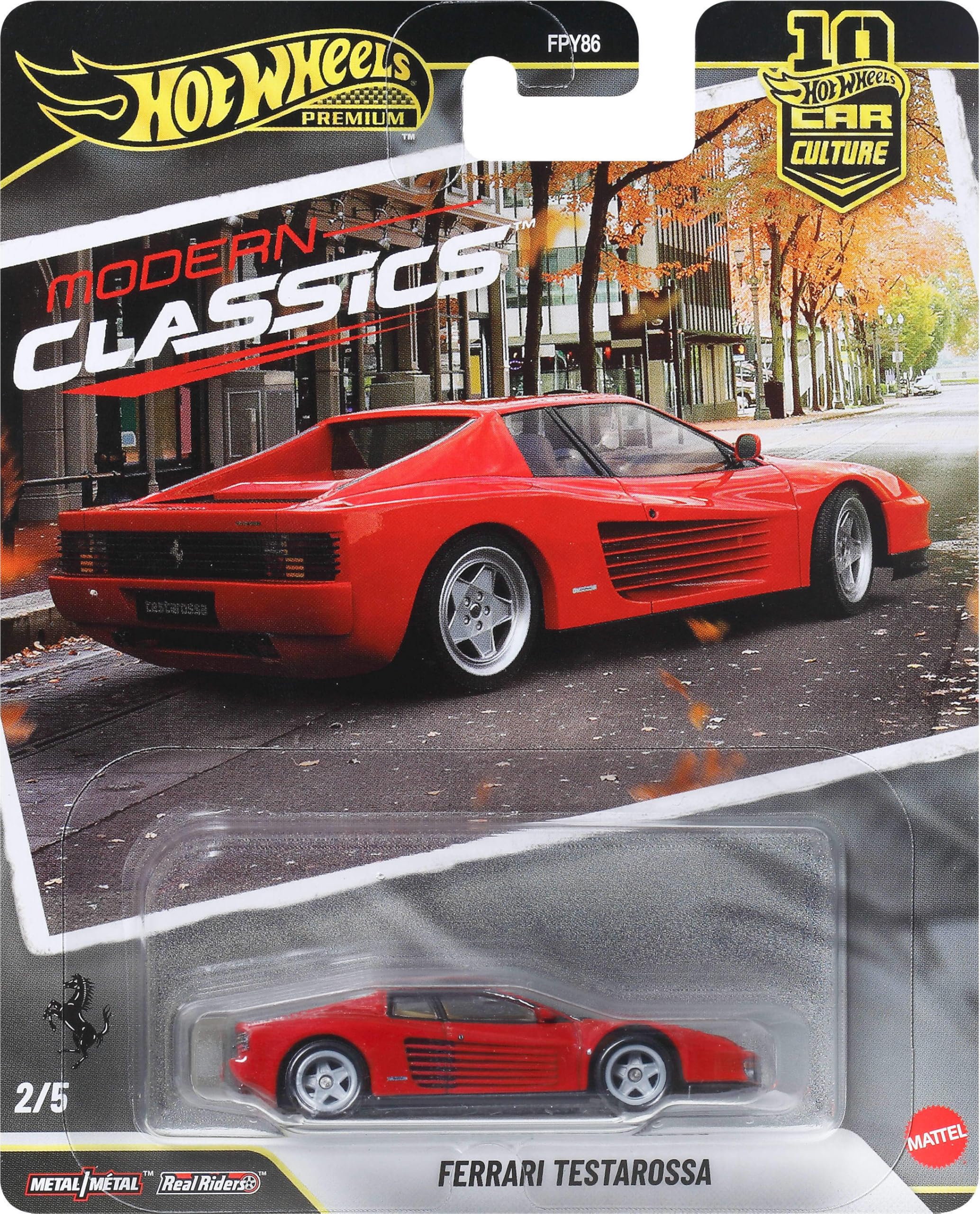 Hot Wheels Testarossa Car Culture 1:64 ölçekli, JKF00 : Amazon.com