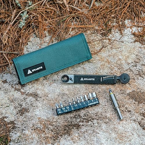 Miniatura 5 de Granite Rocknroll TQ - Kit de herramientas para bicicleta de trinquete torque, kit multiherramienta para bicicleta con 10 brocas de herramienta y