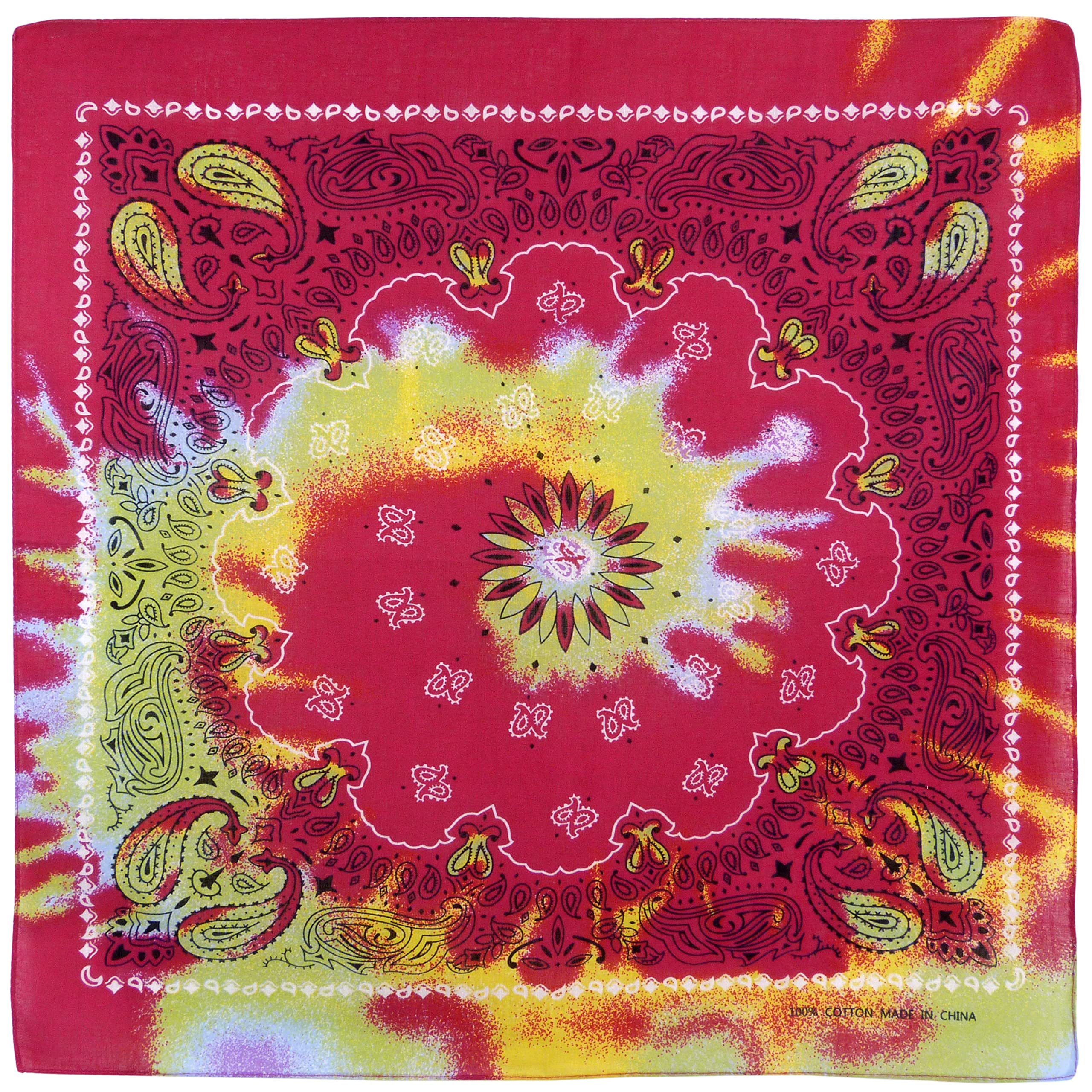 This is not fashion Paisley Psychedelic Tie Dye Bandana Bandanna Scarf