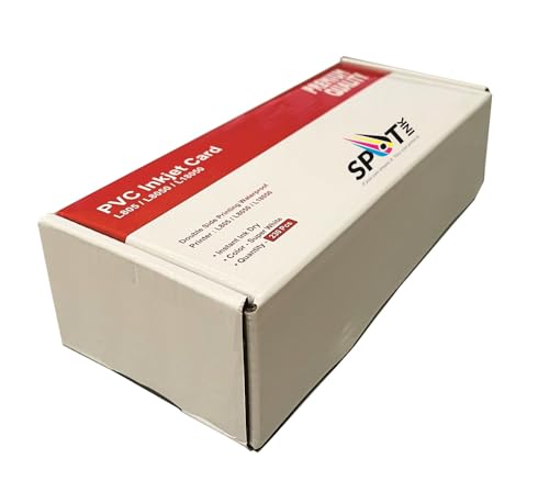 SPOTINK Super White Plain PVC Id Card Compatible for Epson Inkjet Printers Pack of 230 Cards - Image 3