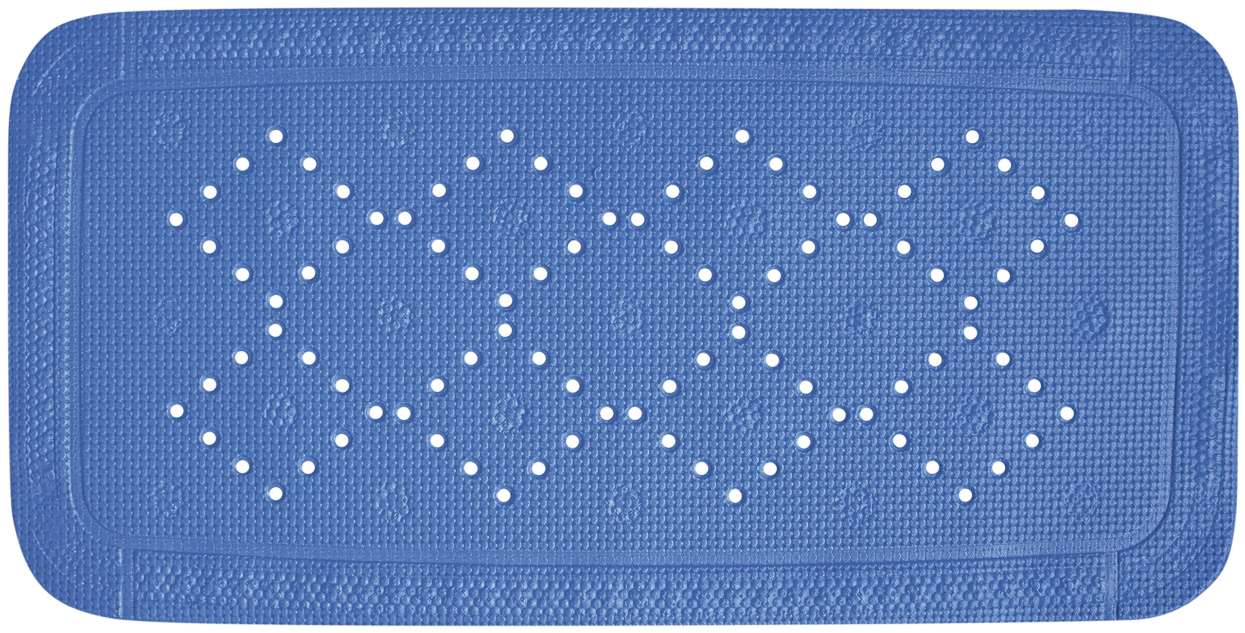 Tapis Antidérapant Pour Baignoire Alaska - PVC Mousse Avec Ventouses - 71 X 36 Cm - Noir - Trous De Drainage Anti-moisissure - 8