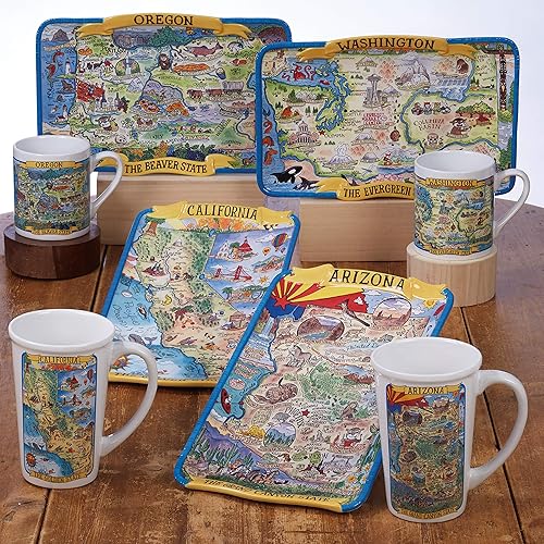 Miniatura 5 de Certified International Oregon Souvenir - Plato rectangular de 13 x 8 pulgadas