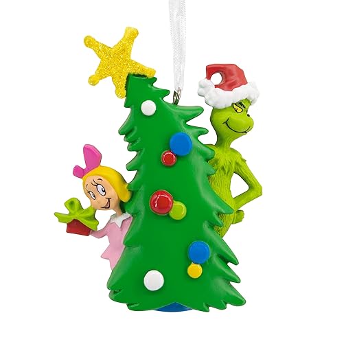Hallmark Dr. Seuss's How the Grinch Stole Christmas! Grinch With Cindy Lou Who Christmas Ornament