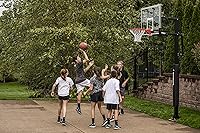 Vista 16 de Silverback Height Adjustable In-Ground Basketball Hoop with Tempered Glass Backboard, Pro-Style Breakaway Rim & Backboard Pad