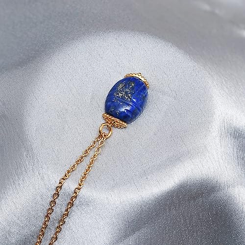 Miniatura 6 de Gempires Natural Lapis Lazuli Beetle Necklace, Scarab Pendant, September Birthstone, Energy Healing Crystals, Gift for Her, Gemstone Jewelry (Lapis