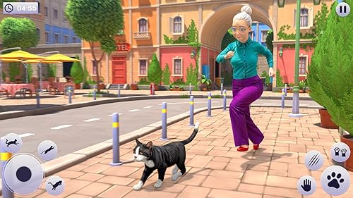 Simulador de gato travesso caos gatinho vs vovó brincalhão de estimação