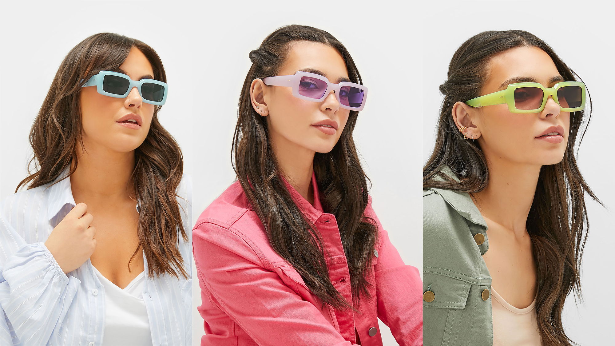Amazon.com: Rectangle Sunglasses for Women Men Square Thick 