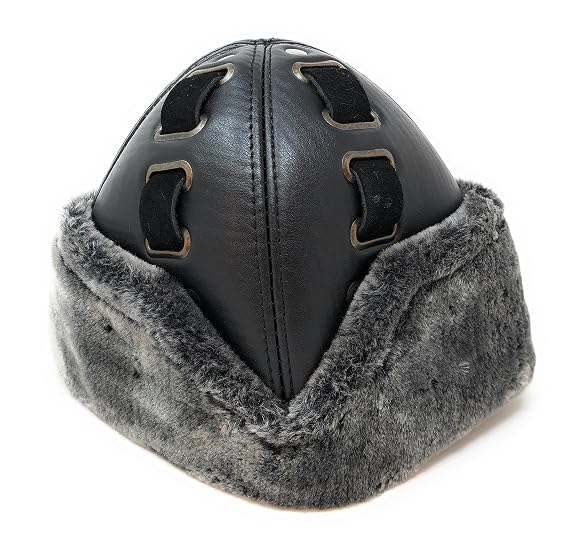 Ertugrul Bork Faux Leather Fur Cap 
