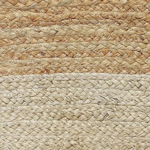 Miniatura 209 de REDEARTH · Taburete otomano de puf cubo, puf trenzado de yute para la sala de estar, dormitorio, guardería, patio, salón y otras habitaciones (14.5