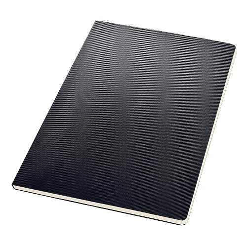 SIGEL CO800 Bloc de notas, 21.1 x 29.7 cm, cuadriculado, Hardcover, negro, Conceptum