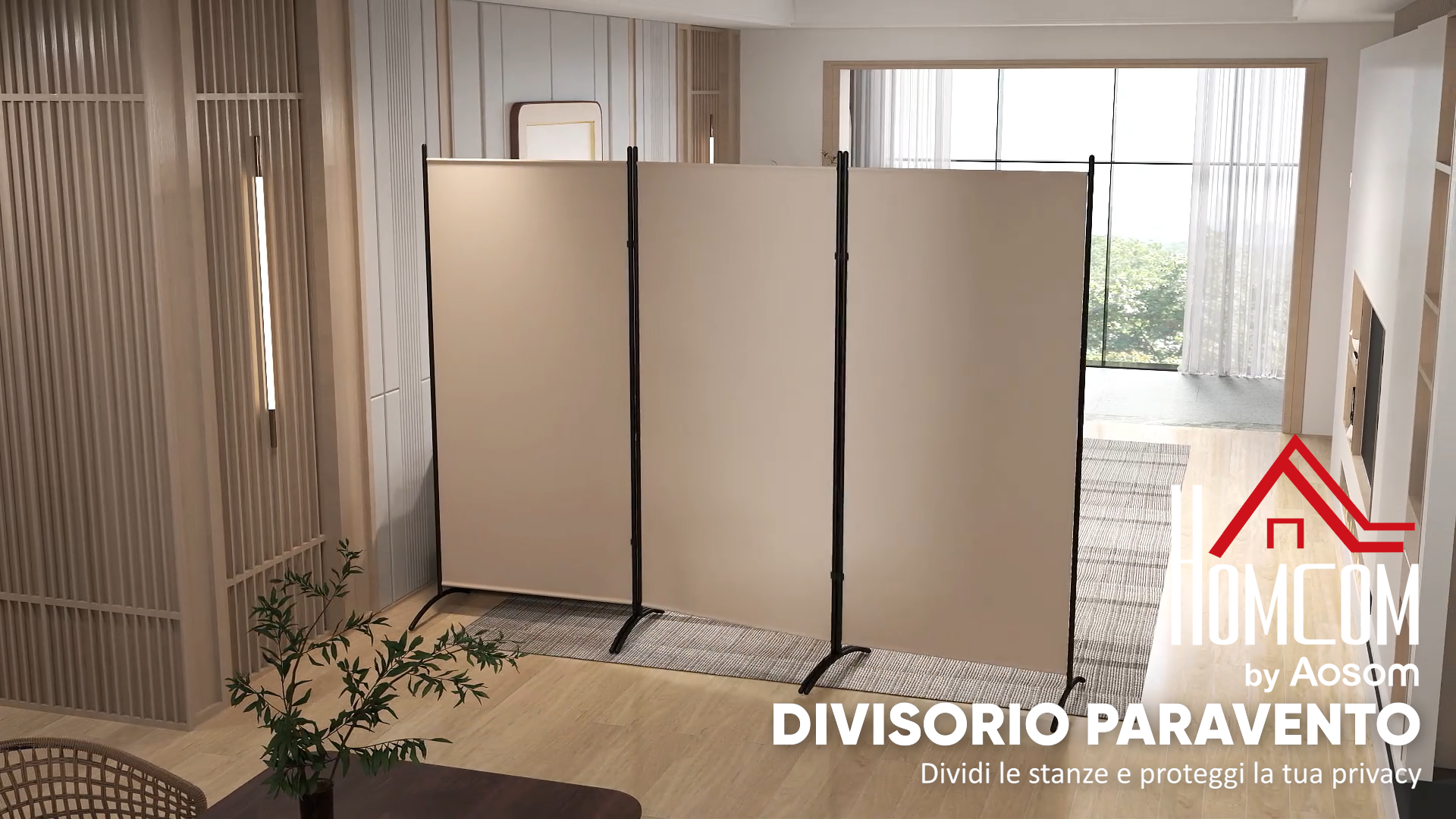 Divisorio per stanza a 6 pannelli blu scuro 420x180 cm | Leroy Merlin
