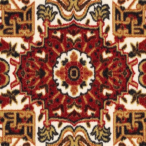 Miniatura 8 de Antep Rugs - Tapetes orientales y tradicionales, antideslizantes, de perfil bajo con respaldo de goma, para interiores