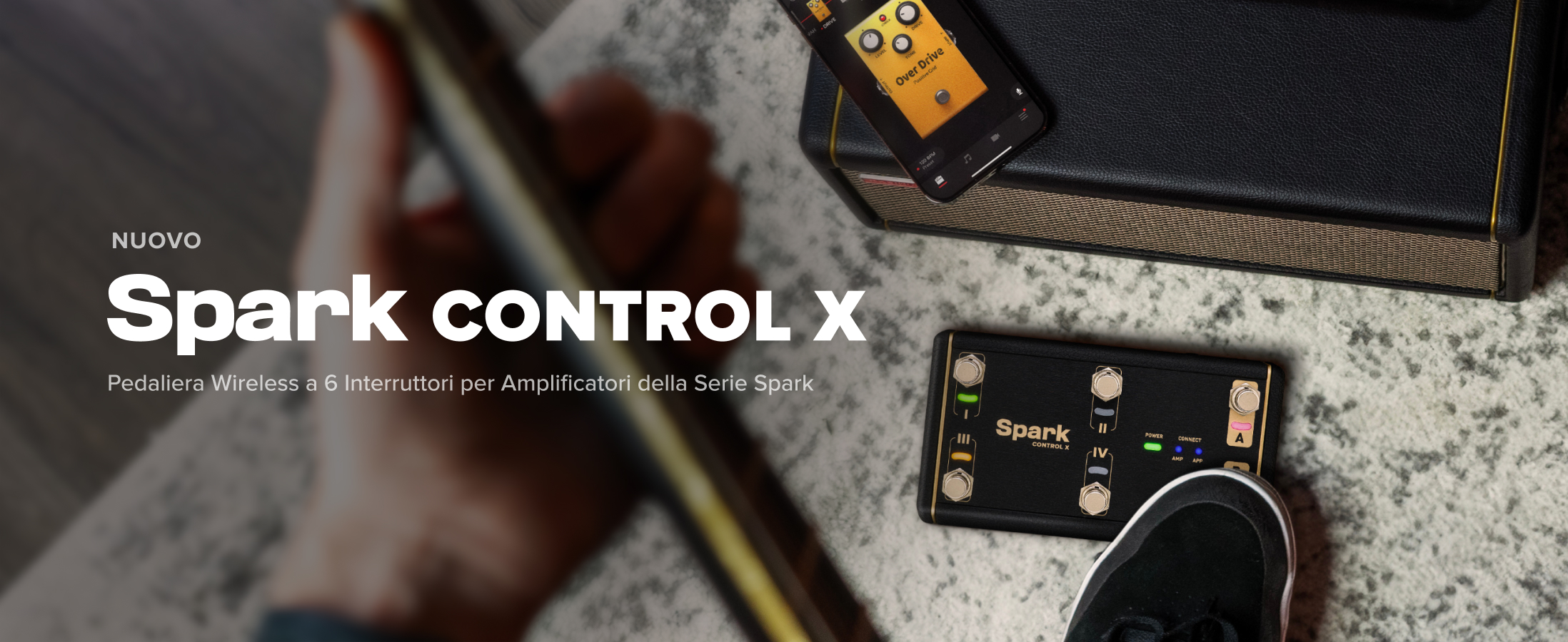 Positive Grid Spark Control X Pedaliera Wireless per