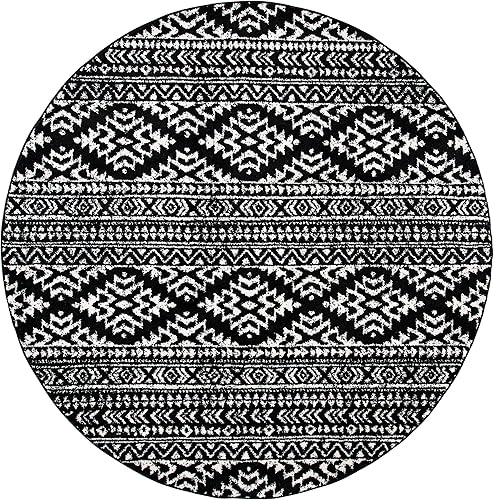 Miniatura 2 de SAFAVIEH - Tapete de estilo marroquí bohemio con diseño tribal de la colección Tulum para colocar en comedor, recibidor, vestíbulo, sala de estar o