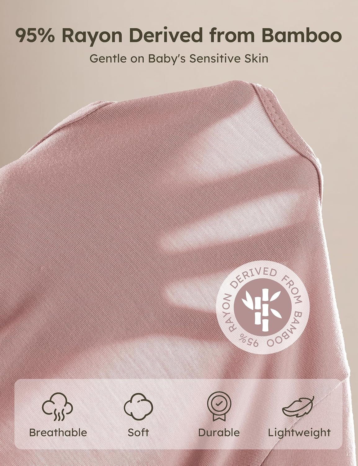 Yoofoss Rayon Made From Bamboo Baby Pajamas 3pcs Newborn Sleepers For Boy Girl Clothes, 0-3 3-6 6-9 Months Footed Pjs - Image 3