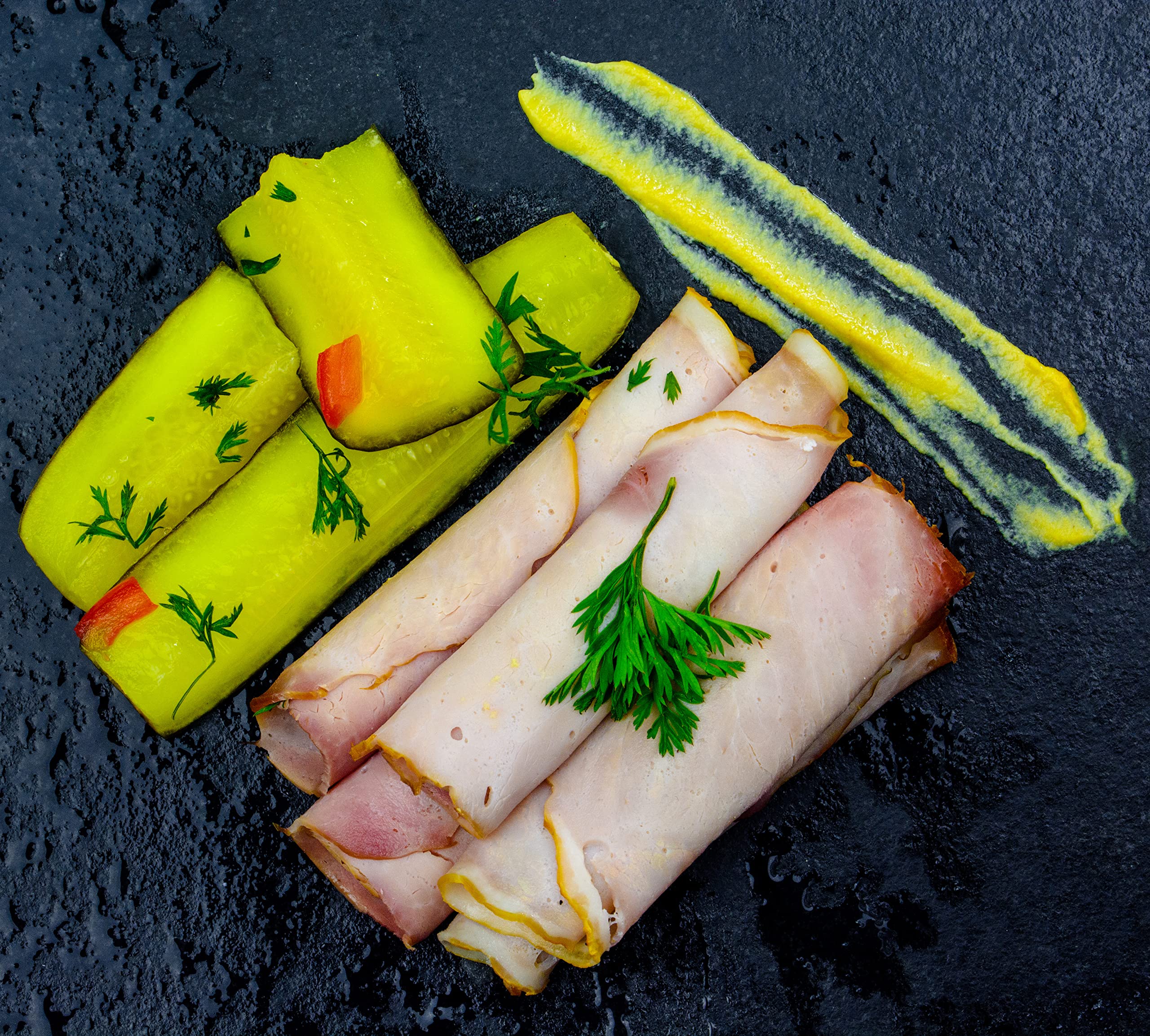 Food-United PRAGER SCHINKEN Original 500g Praga-Kochschinken geschnitten Prazska Sunka aus Tschechien vom Schweine-Hinter-Kochschinken passend für die böhmische Küche Sauerkraut und Knödel (1)