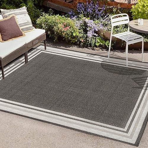 Miniatura 4 de JONATHAN Y SMB201C-8 James - Alfombra de transición moderna a rayas para interiores y exteriores, estilo granja, alto tráfico, cocina, sala de