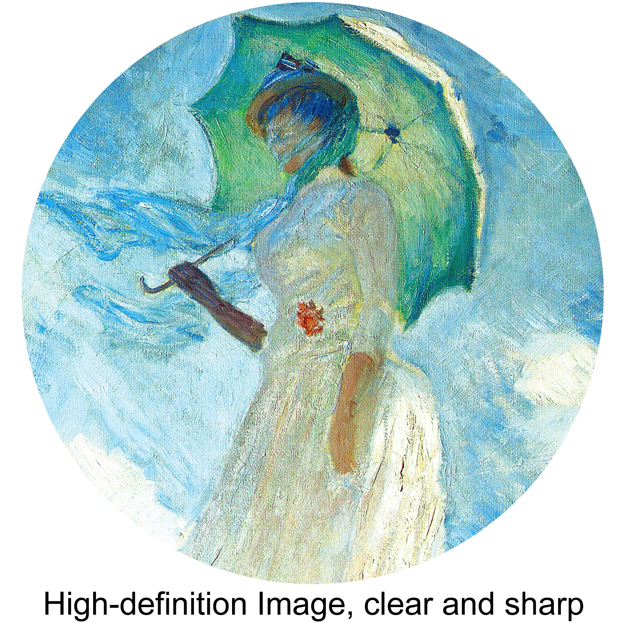 額装絵画　クロード・モネ　日傘をさす女性(右向き) 1886年 額装絵画クロード・モネ日傘をさす女性(右向き) 1886年