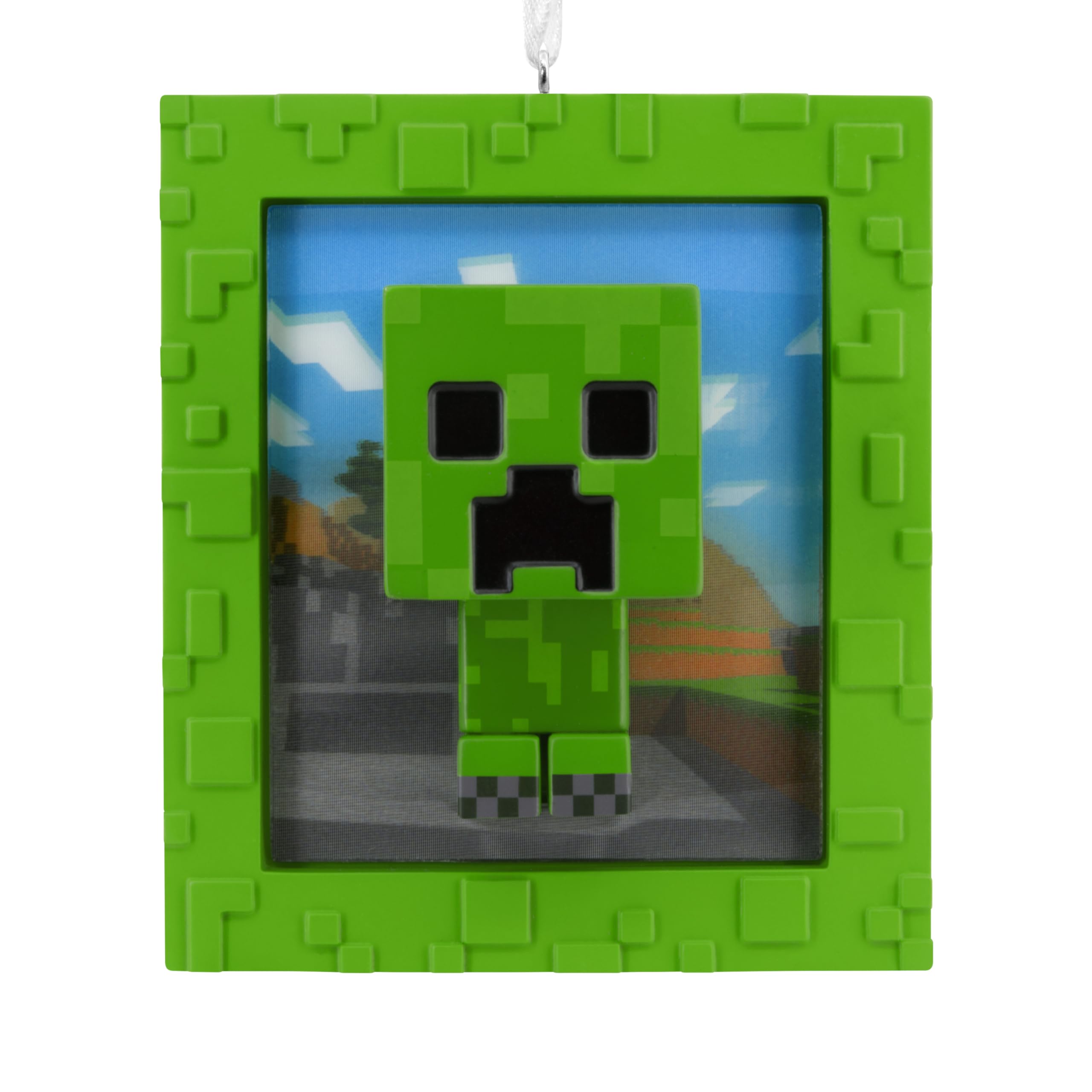 Hallmark Christmas Ornament, Minecraft Creeper Funko POP! Ornament with Lenticular Dimension, Gifts for Gamers