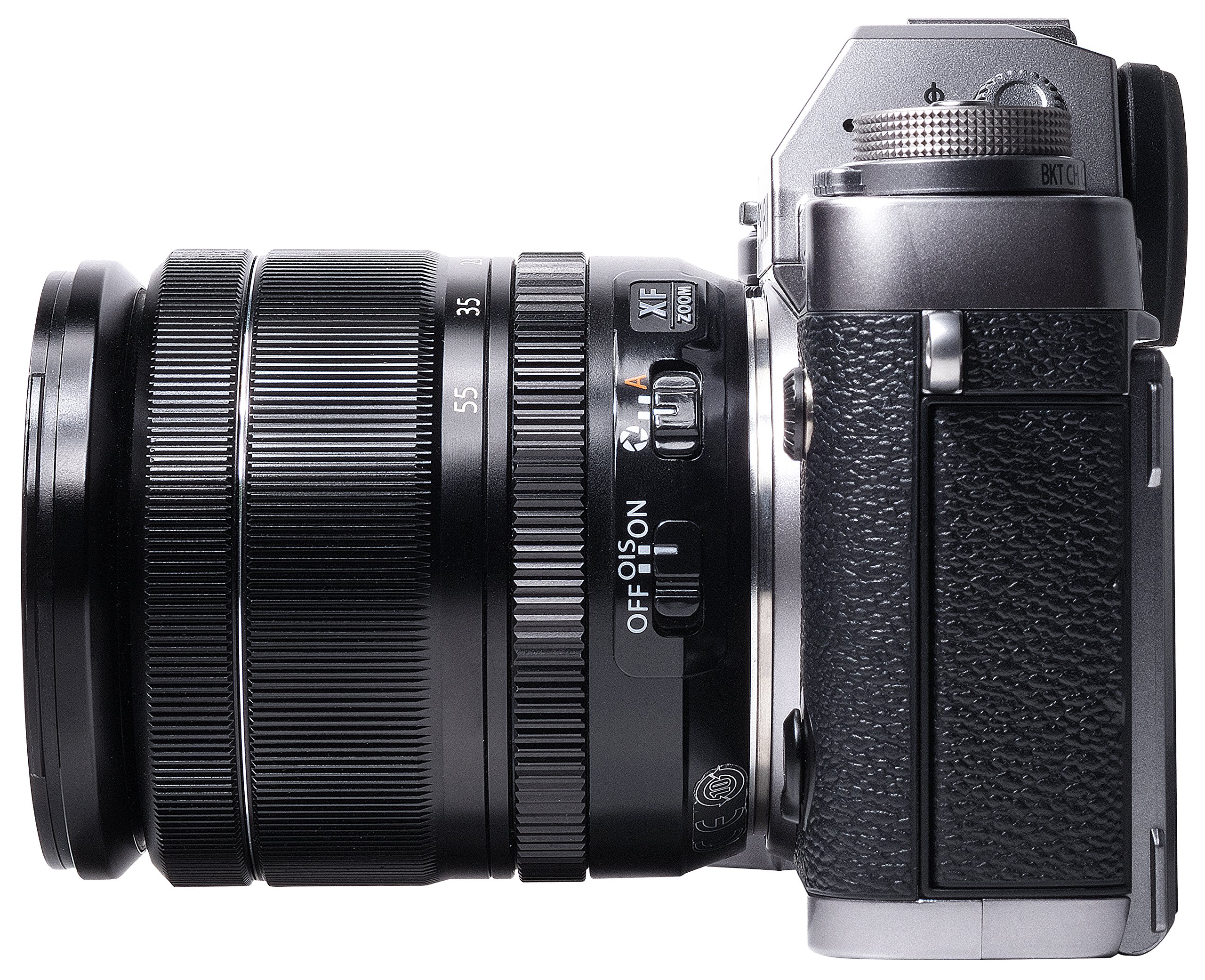 Fujifilm X-T1 système de caméra (capteur APS-C CMOS X-Trans II 16 mégapixels, pliant de 7,6 cm (3 pouces) écran LCD, WiFi, éclaboussures et à la poussière) Kit incl. Fujinon XF 18-55 mm de graphite / argenterie