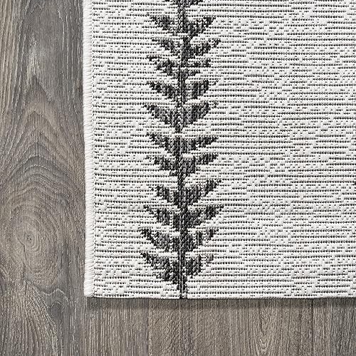 Miniatura 11 de JONATHAN Y Alfombra tribal de enrejado de diamantes para interiores y exteriores, 3 x 5 pies, marfilnegro, Derya para patio trasero, patio, porche,