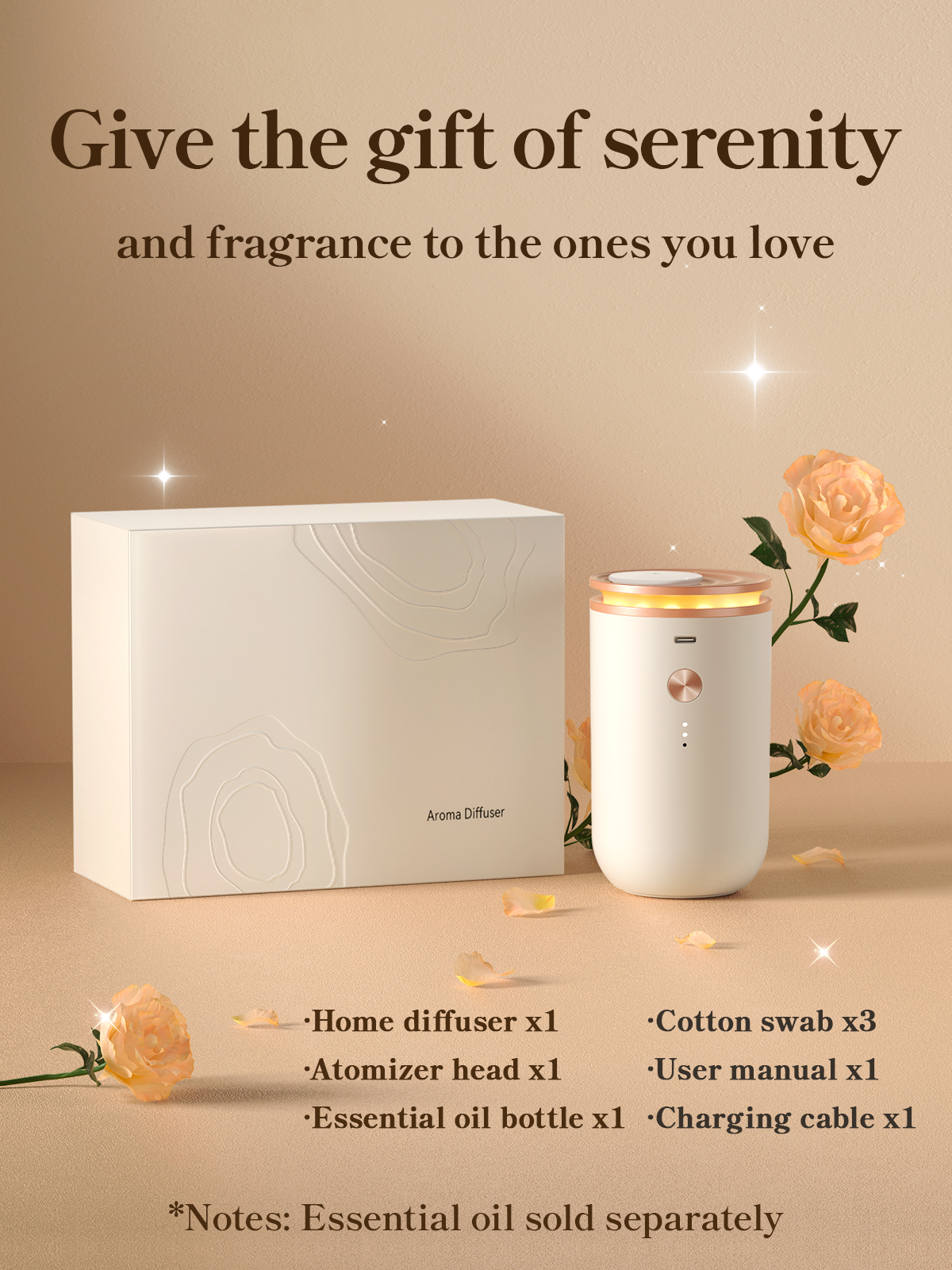Difusor aromático eléctrico ceeniu waterless para hogar miniatura 7