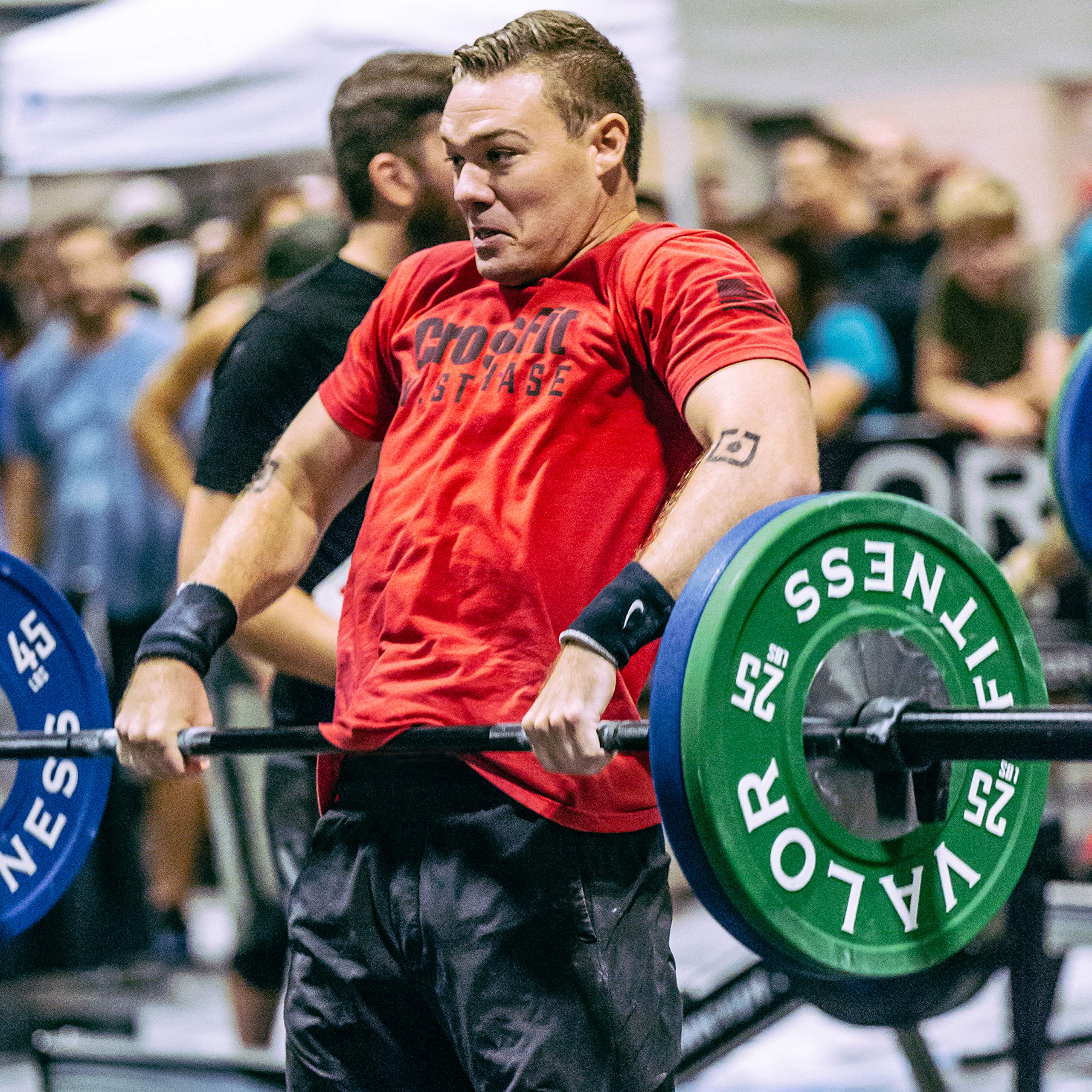 Valor Fitness Competition Urethane Bumper Plates Set - Durable 350lb Olympic Weightlifting Plates