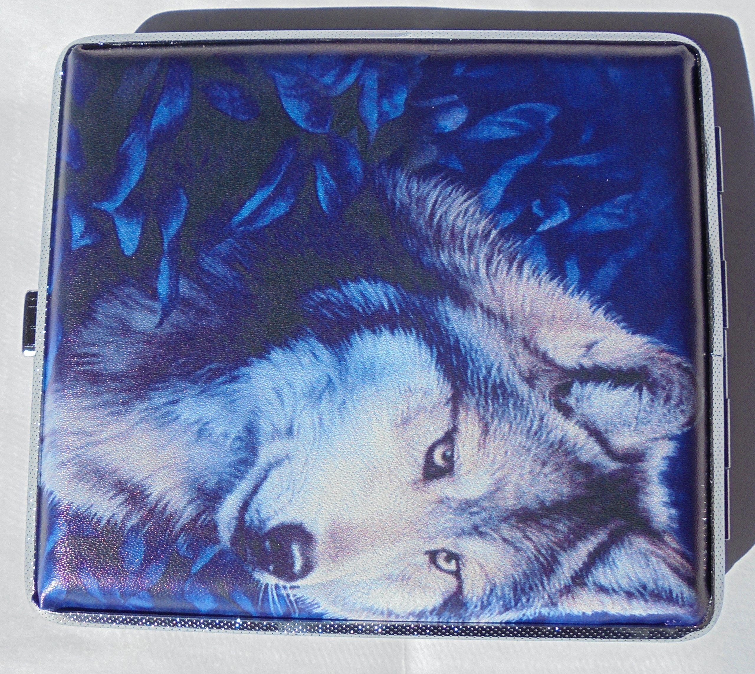 wolf cigarette case Amazon.com: Metal Frame Cigarette Case Wolf Design - Book Open Style