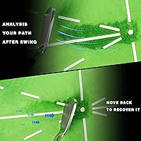 Vista 3 de CHAMPKEY Alfombrilla de golf de impacto premium de 8 x 17 pulgadas, versión mejorada Tapete de práctica de golf con comentarios de caminos Guías