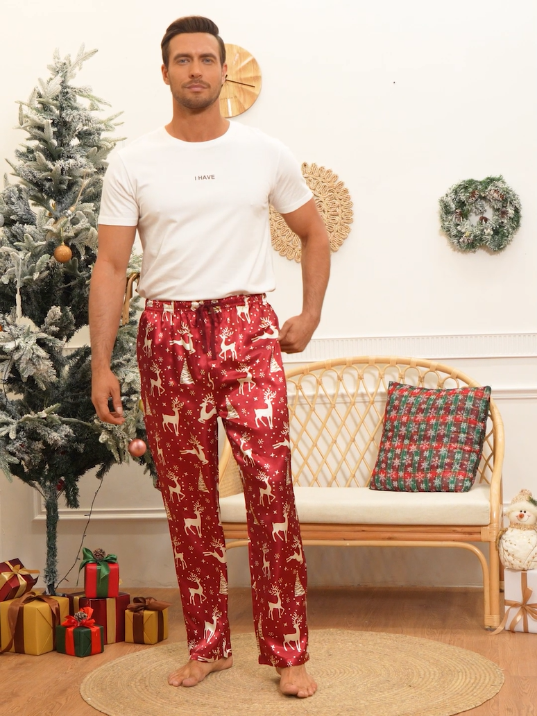 Pantalon Pyjama Homme North Bund | Lot De 2, Doux Et Confortable - Pour Maison, Loisirs, Cadeau