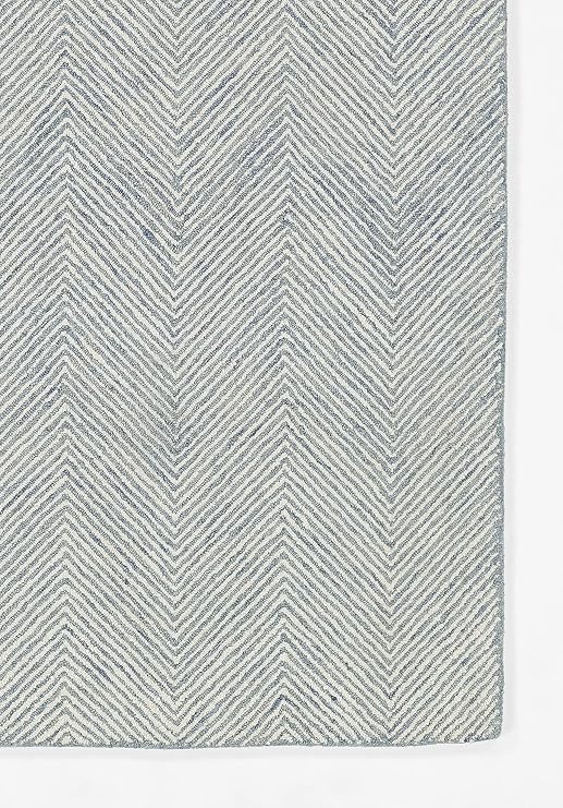 Momeni Charles Wool Hand Tufted Contemporary Indoor Area Rug, Blue, 3'6 X 5'6