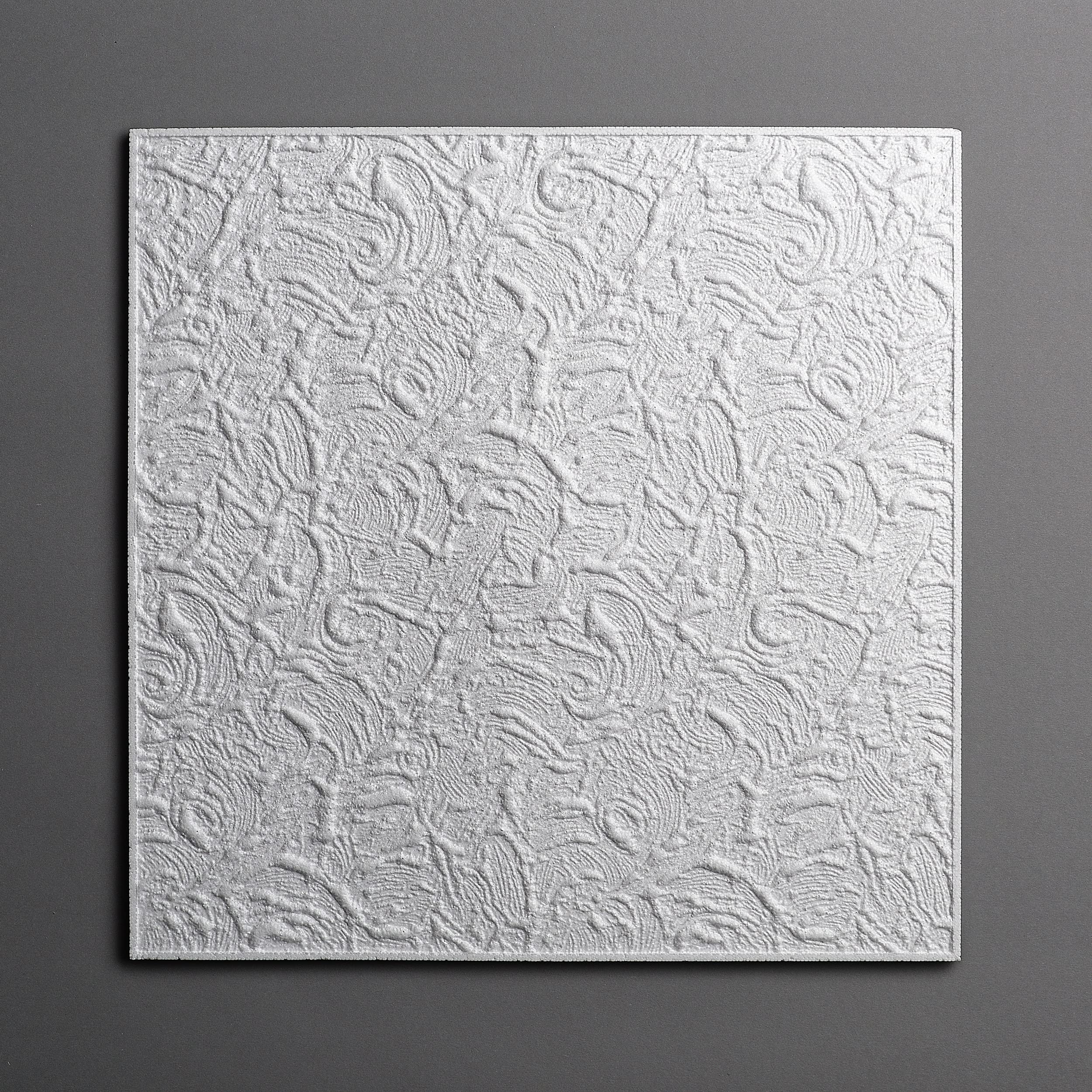 Decosa – Placa de Techo Paris, color blanco, 50 x 50 cm – Descuento 5 Pack (= 10 m²)