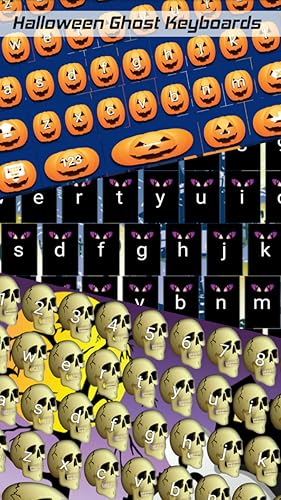 Teclados do Fantasma do Dia das Bruxas