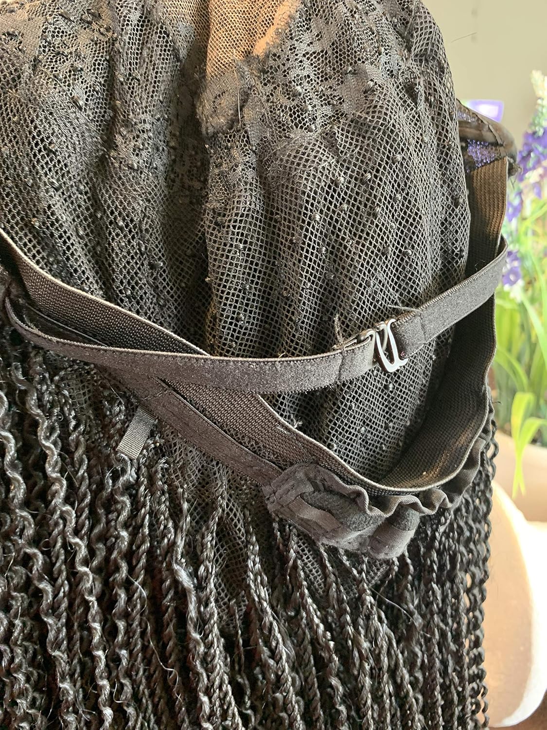 Micro Million Wavy Wig (Color 1- Black, Wavy 23” Watermelon)