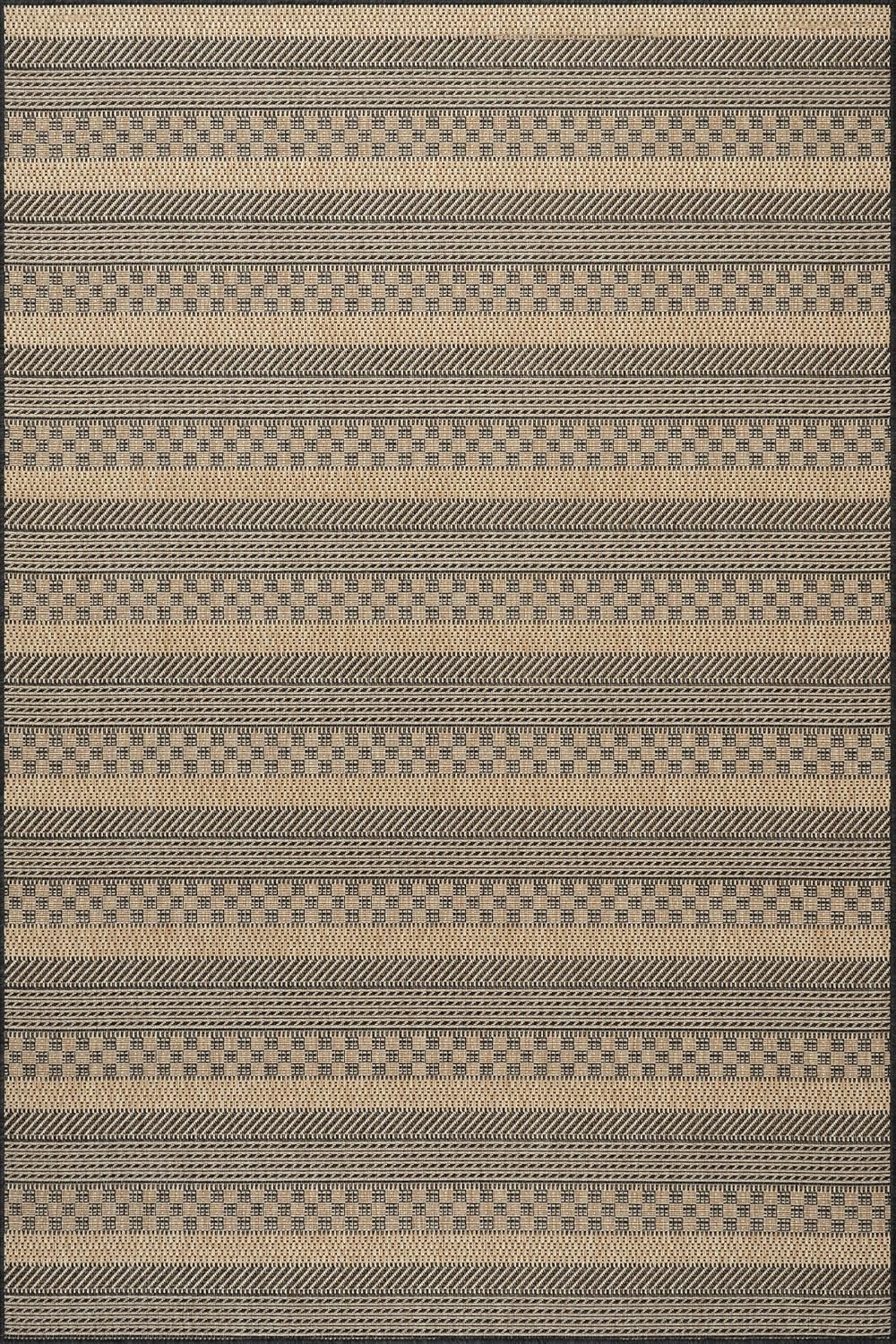 Nuloom Vail Striped 9' x 12' Indoor/Outdoor Area Rug for Living Room Patio Deck Front Porch, Grey