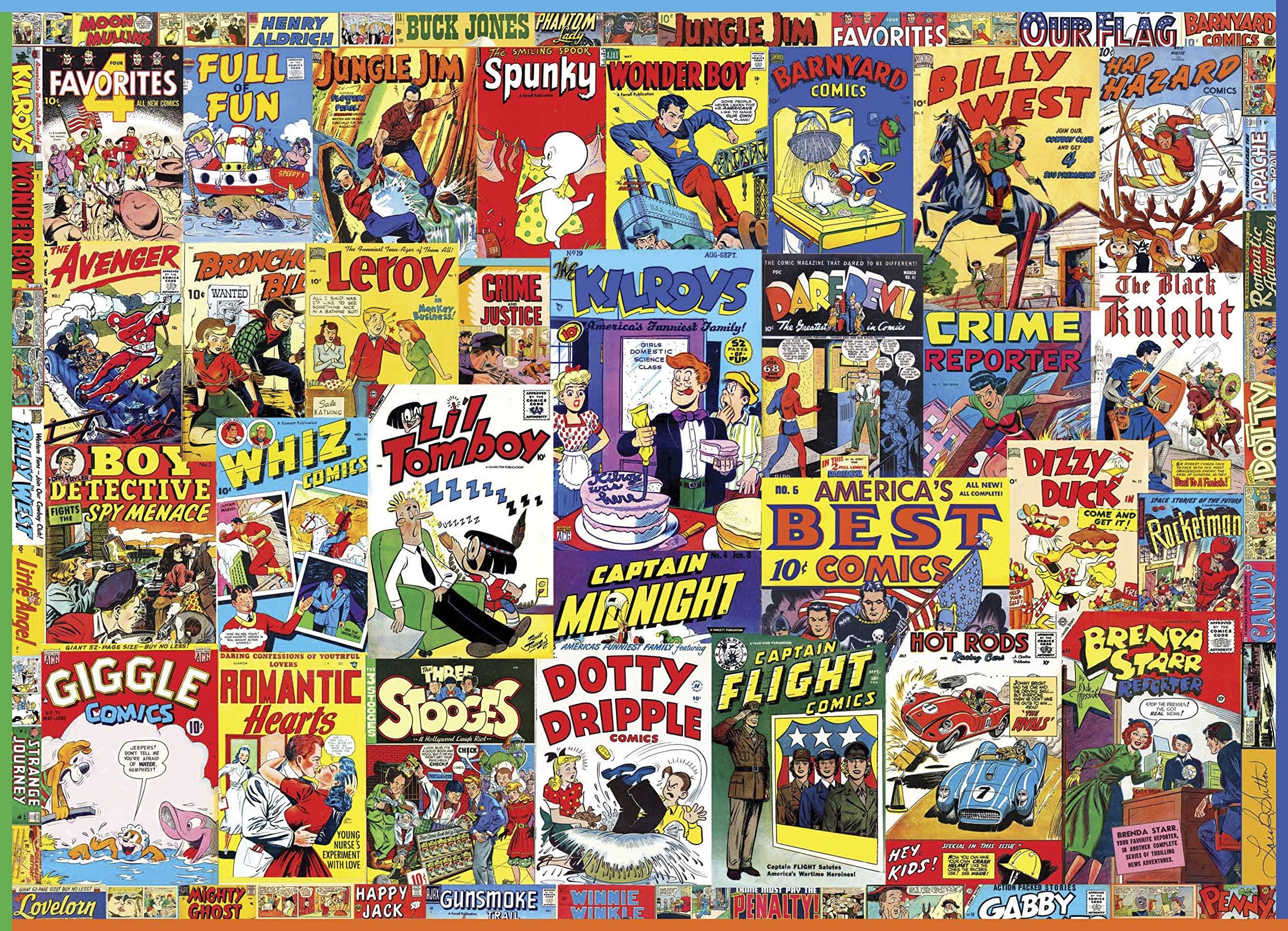 Vintage Comic Book 1000-Piece Puzzle