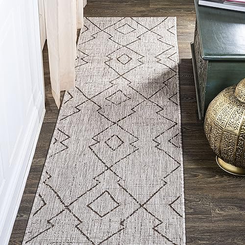 JONATHAN Y SMB128A-28 Carwa - Alfombra de pasillo para interiores y exteriores, bohemio, escandinavo, transicional, fácil limpieza, dormitorio,