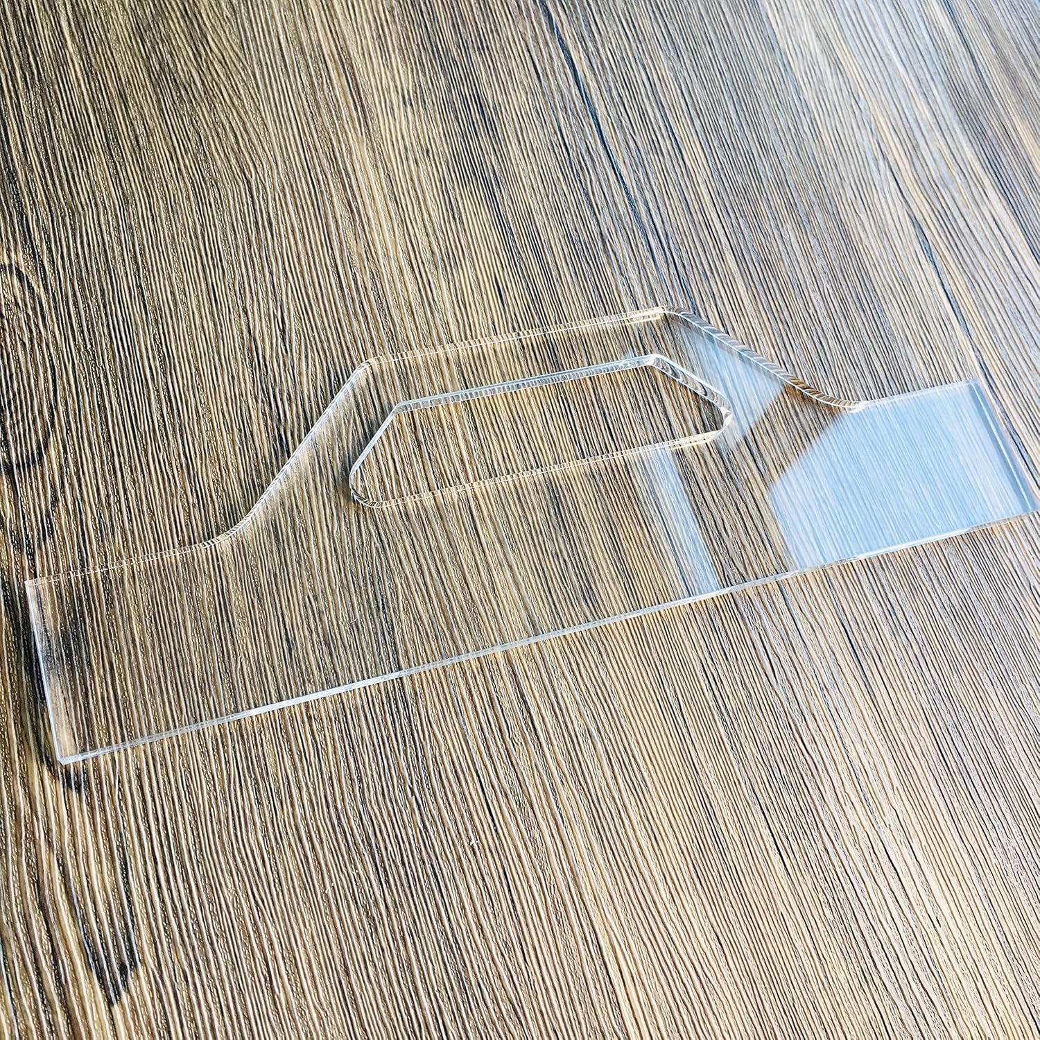 Charcuterie Board Handle Template, Clear Acrylic Template, Woodworking Router Template, Briefcase Handle Style